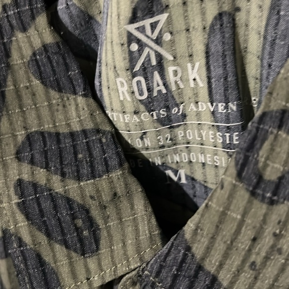 Roark Green Patterned Bless Up Shirt (Men’s M) - Picture 3 of 4